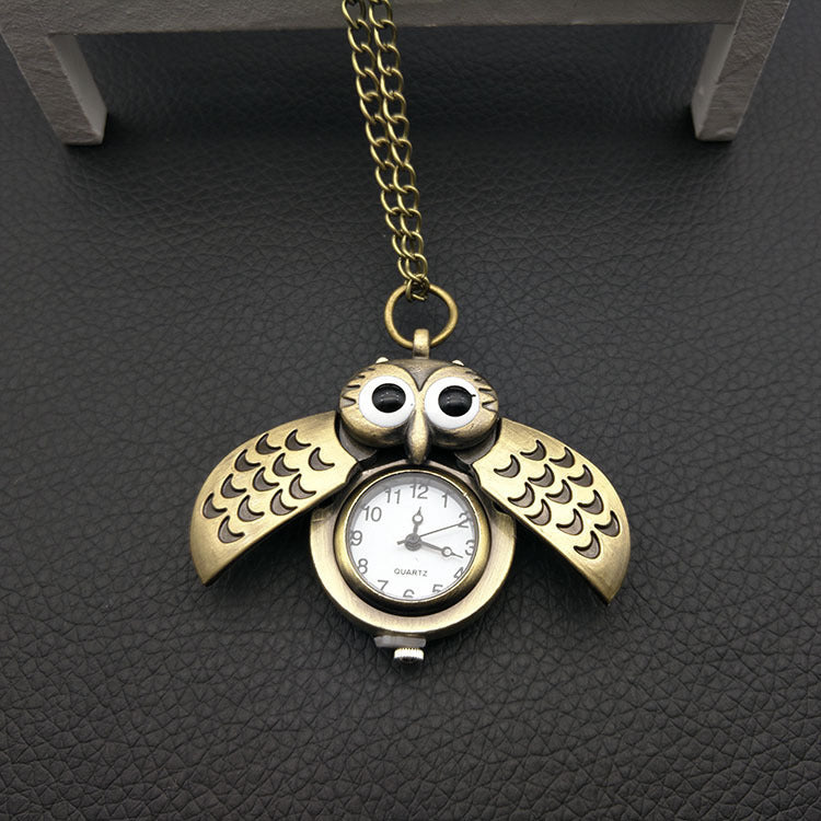 Owl pocket watch