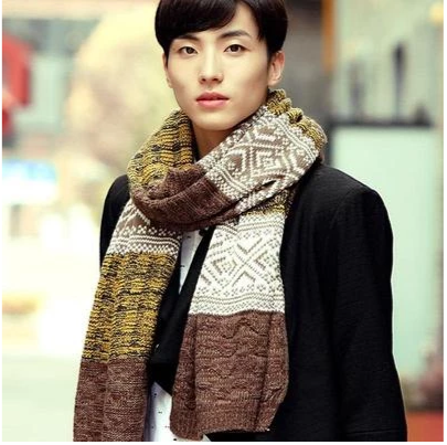 Knitted long scarf - myETYN