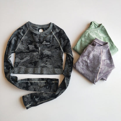 Camouflage sports top