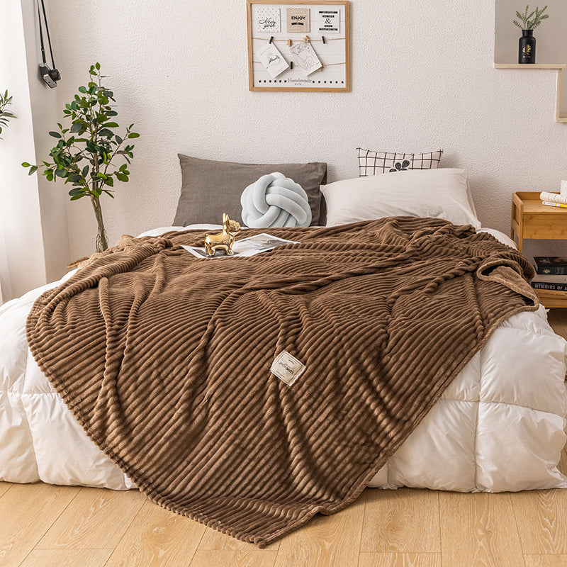 Single Layer Milk Fleece Blanket: Soft and Cozy Comfort