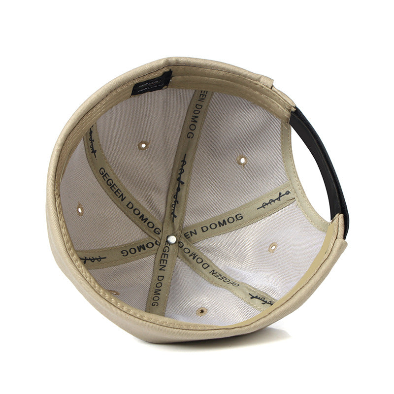 Dome rimless melon leather hat - myETYN