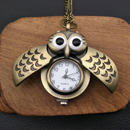 Owl pocket watch