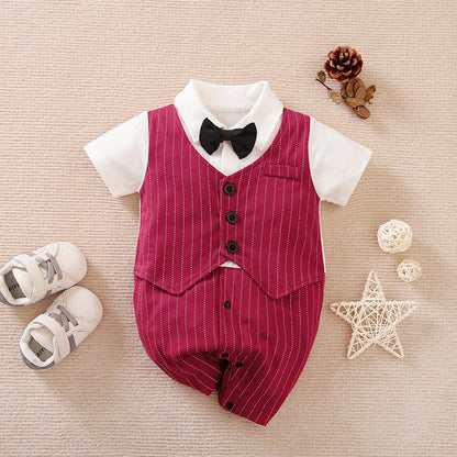 Summer Baby Boy Gentleman Jumpsuit