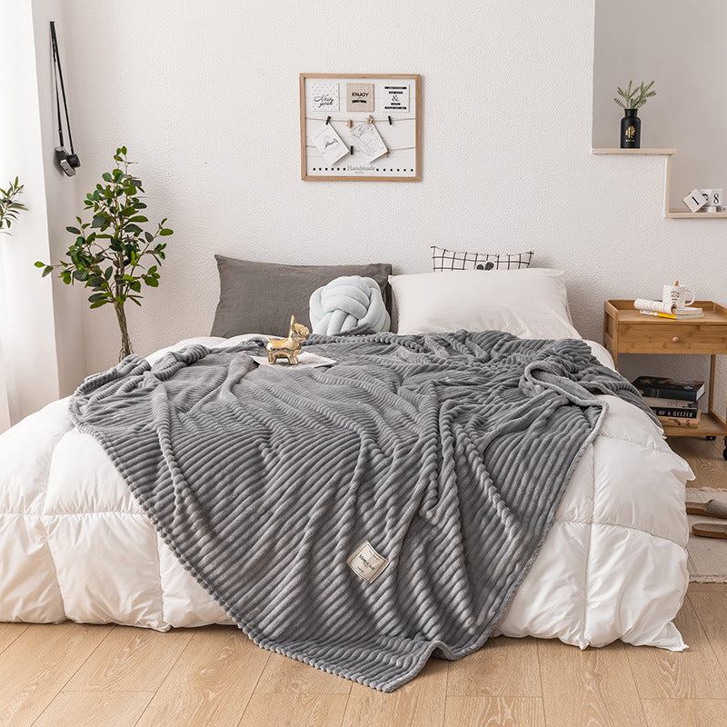 Single Layer Milk Fleece Blanket: Soft and Cozy Comfort