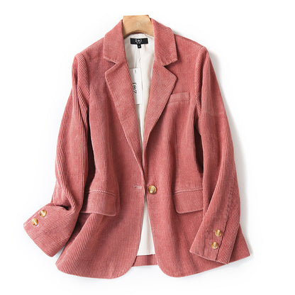 Women’s Casual Cotton Corduroy Suit – Fall Collection