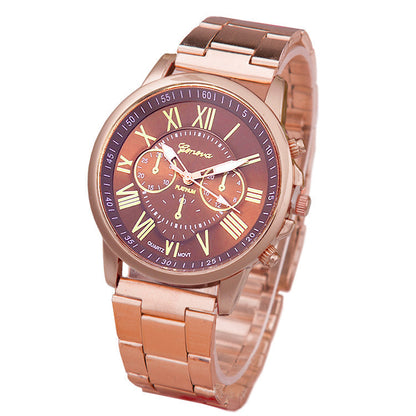 Women's Leisure Alloy Steel Belt Quartz Watch