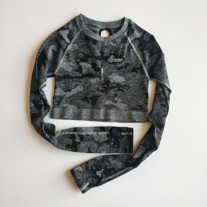 Camouflage sports top