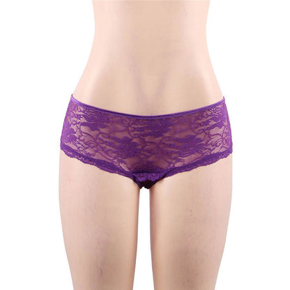 Sexy Underwear Sexy Open Lace Hollow Out Cutout out Tied Briefs - myETYN