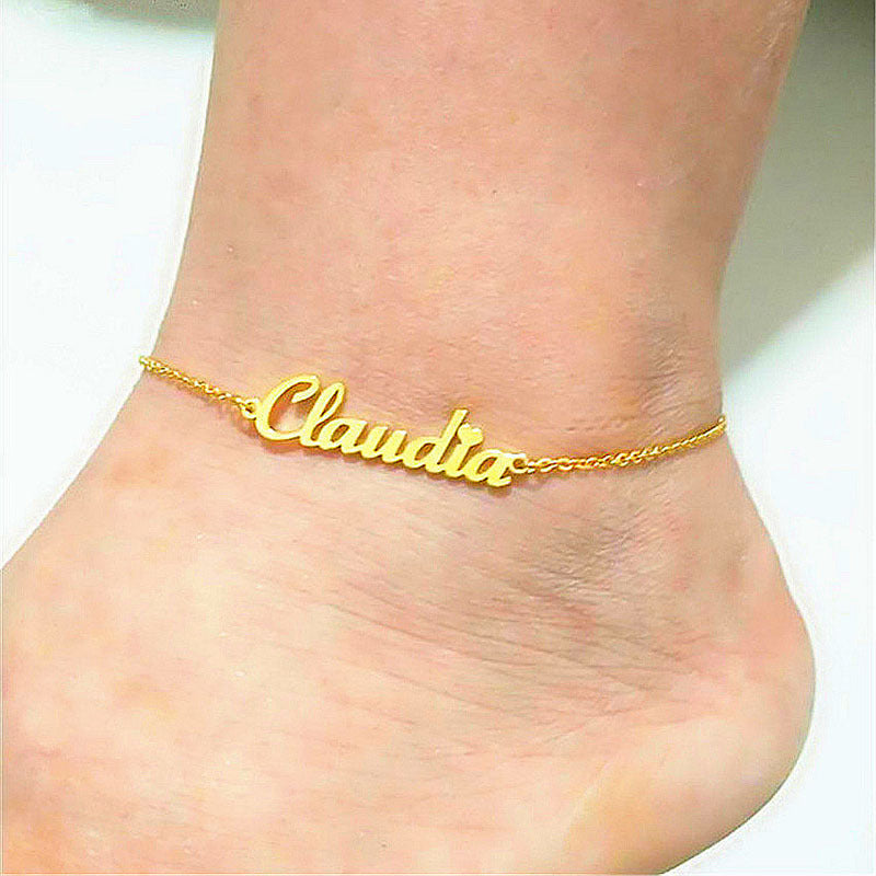 DIY name custom anklet - myETYN