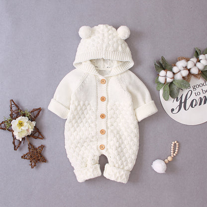 Baby knitted jumpsuit