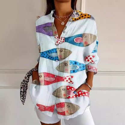 Women's Fashion Summer Pattern Printed 3D Shirt