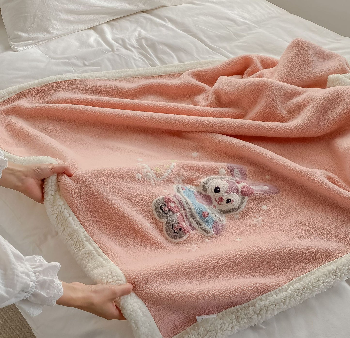 Children's Double-Sided Lamb Velvet Blanket: Versatile Cover and Quilt