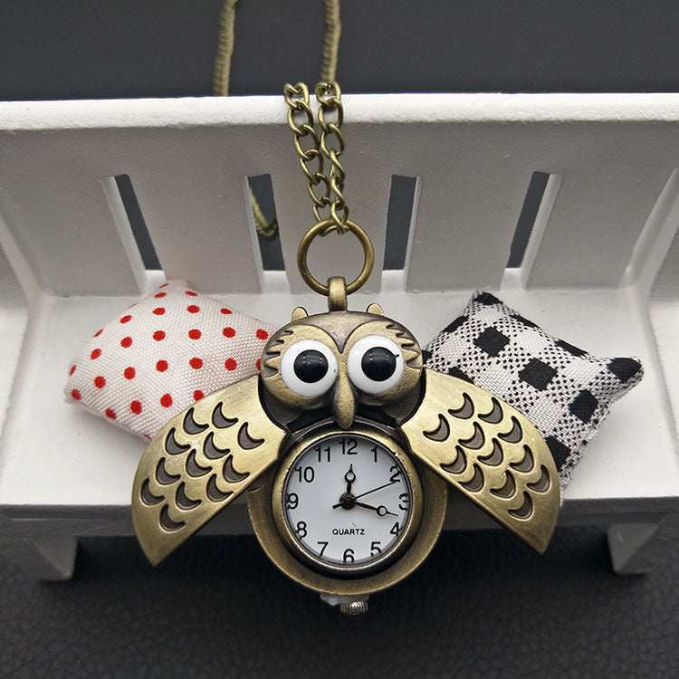 Owl pocket watch