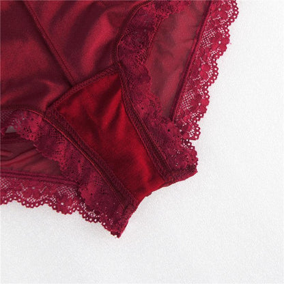 Lingerie Ladies  Lace Side Triangle Briefs