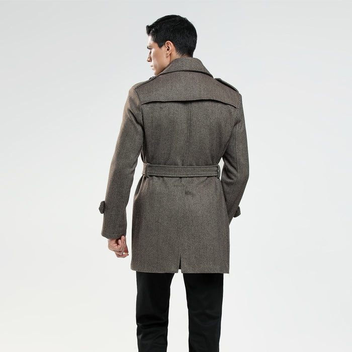 Korean Version Of Men's Slim Woolen Coat Plus Size - myETYN