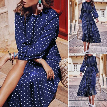 Polka dot fashion dress