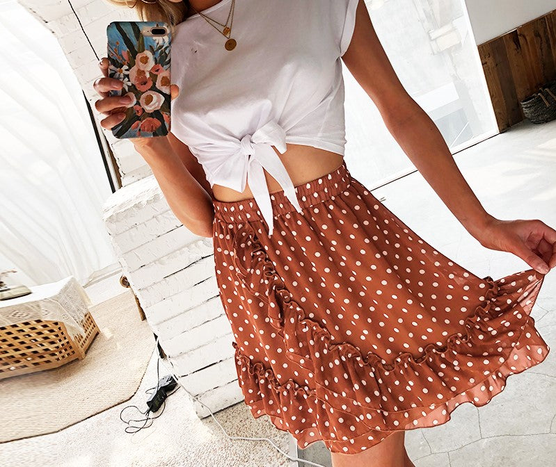 Polka dot skirt