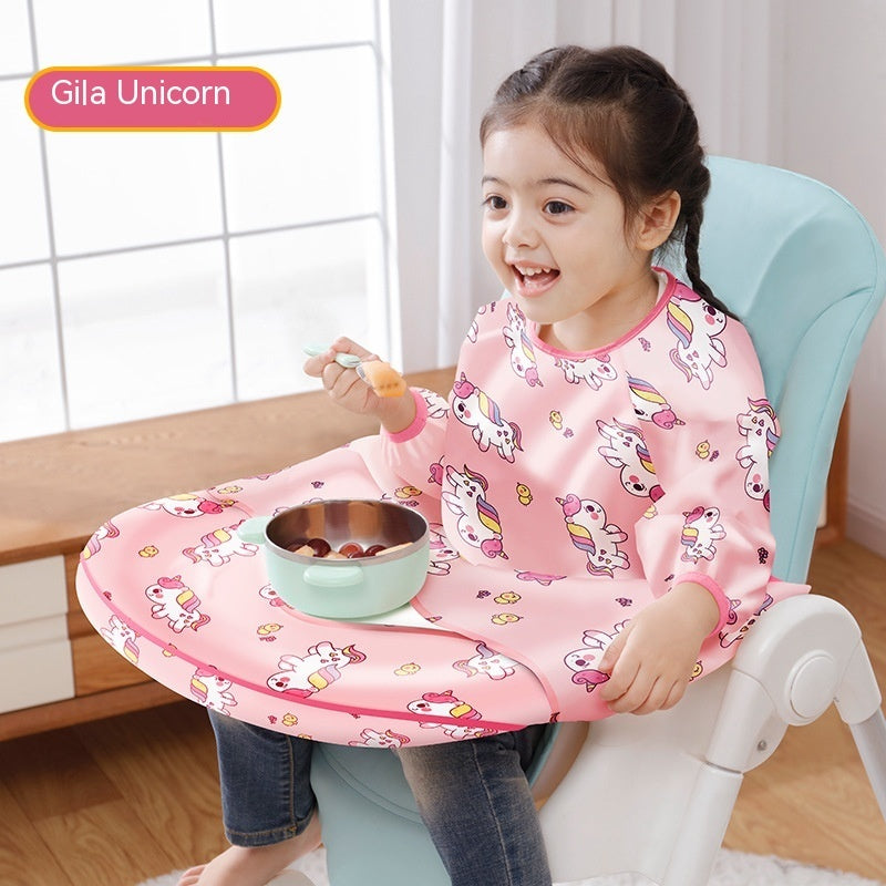 Dining Chair Overclothes Baby Eating Bib Water And Dirt Resistant Baby Food Apron Detachable