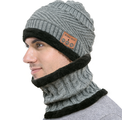 MZ026 Bluetooth hat bib plush knit hat - myETYN