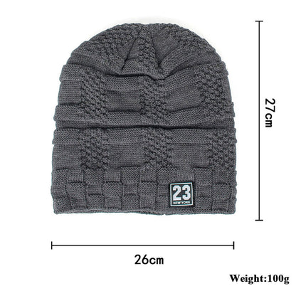 Women's Outdoor Warm Thickened Fleece Pullover Knitted Woolen Hat - myETYN