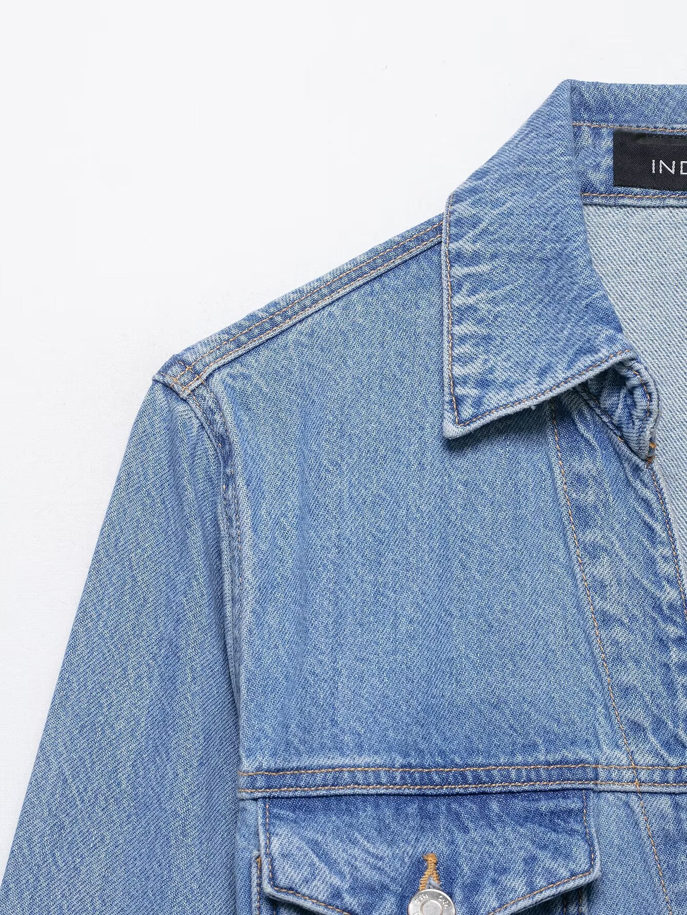 Women’s Slim Fit Denim Shirt Dress – Casual Office Button-Up Mini Dress