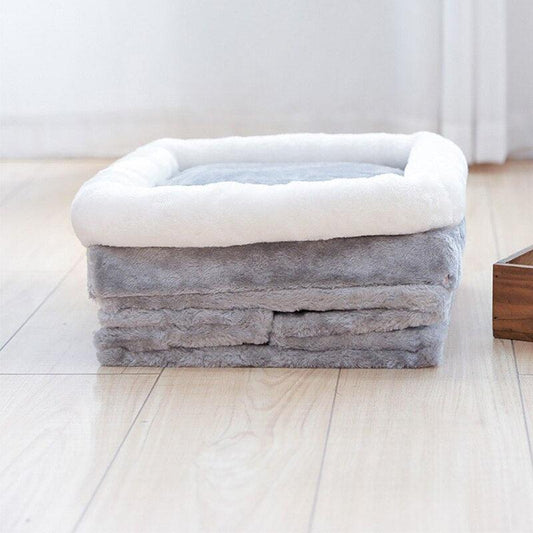 Double-Layer Folding Cat & Small Dog House - Cozy Deep Sleep Pet Nest