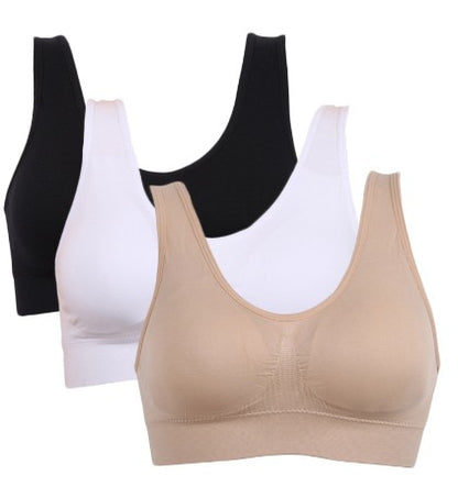 3-Piece Seamless Push-Up Bra Set