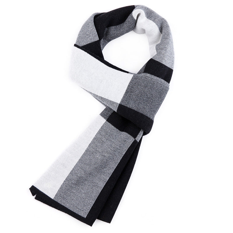 Plaid men scarf knitted scarf - myETYN