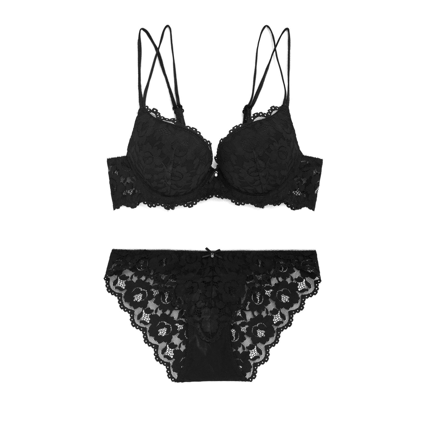 Lace Sexy Women Underwear Push up Comfort Push up Bra Set Extra Thick Small Breast Bigger Bra - myETYN