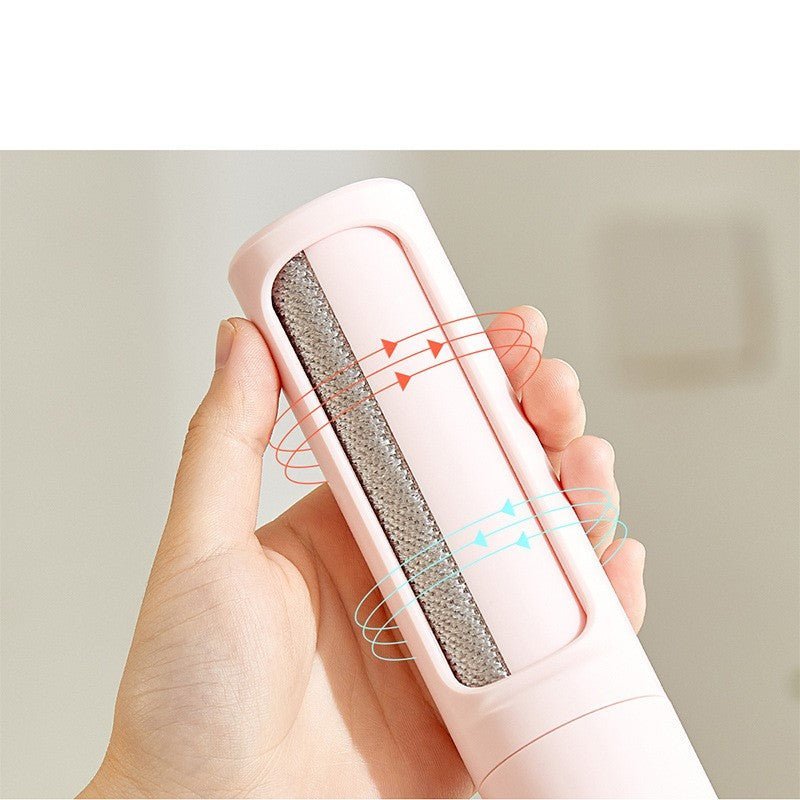 2 - 1 Reusable Pet Hair Remover Brush Lint Roller Portable Effective Self Cleaning Tool for Cat Dog Fur Hair Dust Removal Brush - myetyn