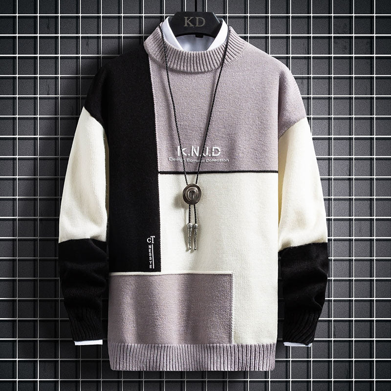 Sweater Men's Fashion Loose Fitting Knit Sweater - myETYN