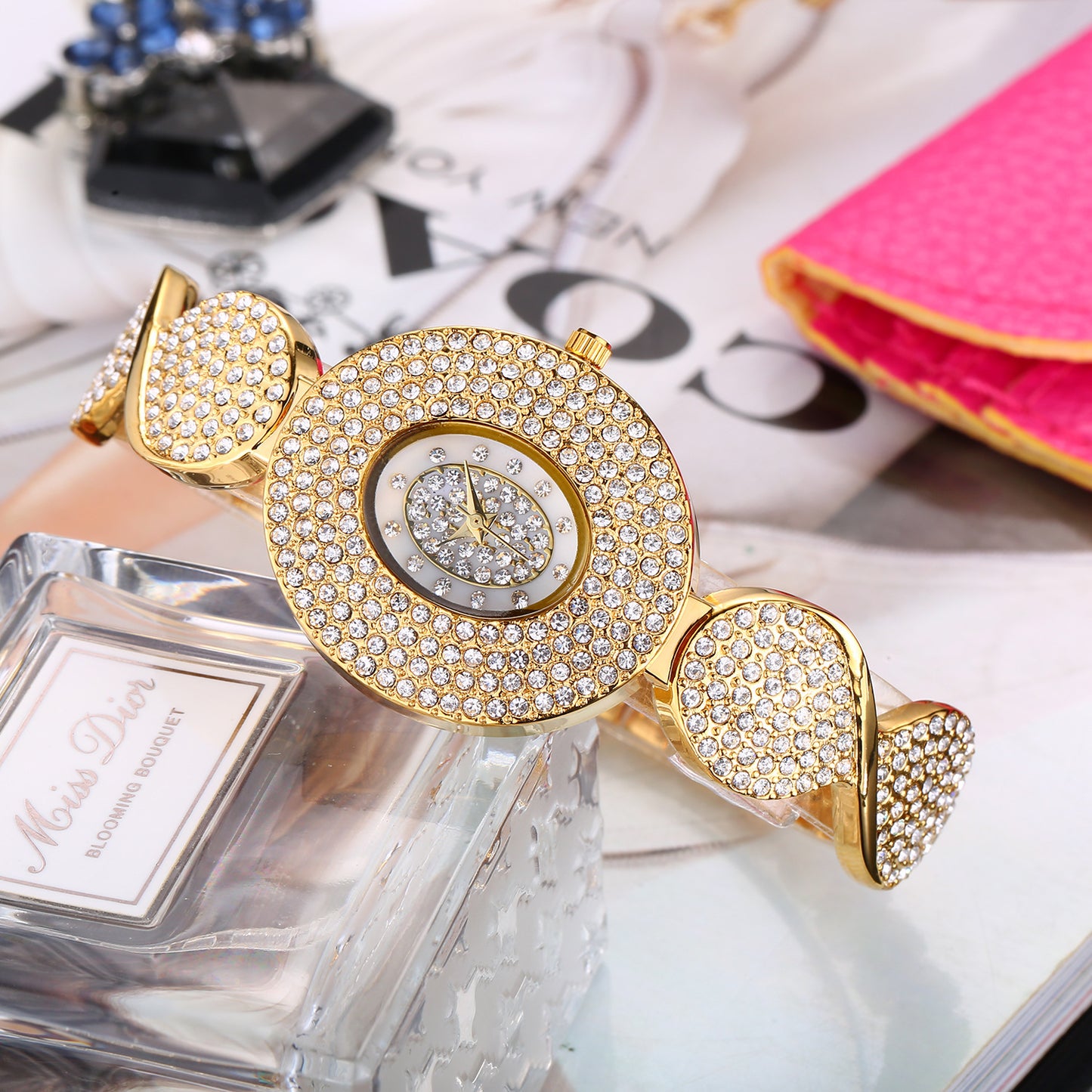 Women's Diamond Bracelet Gold High-End