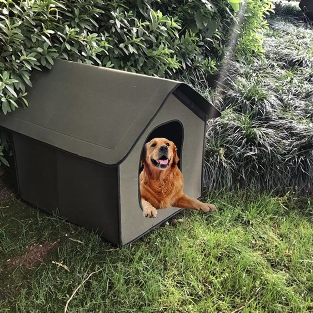 Pet House Outdoor Waterproof Weatherproof Dog Kennel Cat House Foldable Pet Shelter for Pets Indoor Outdoor Sleeping