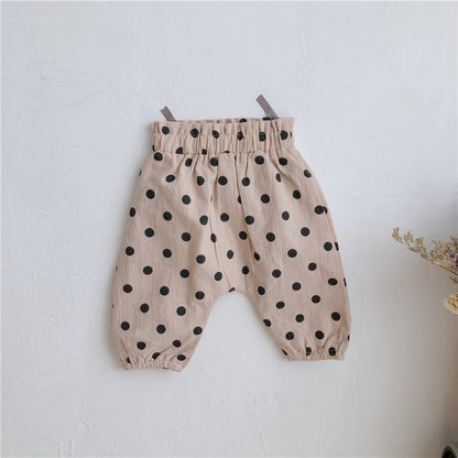 Cotton And Linen Comfortable Loose Big PP Pants Wild High Waist Casual