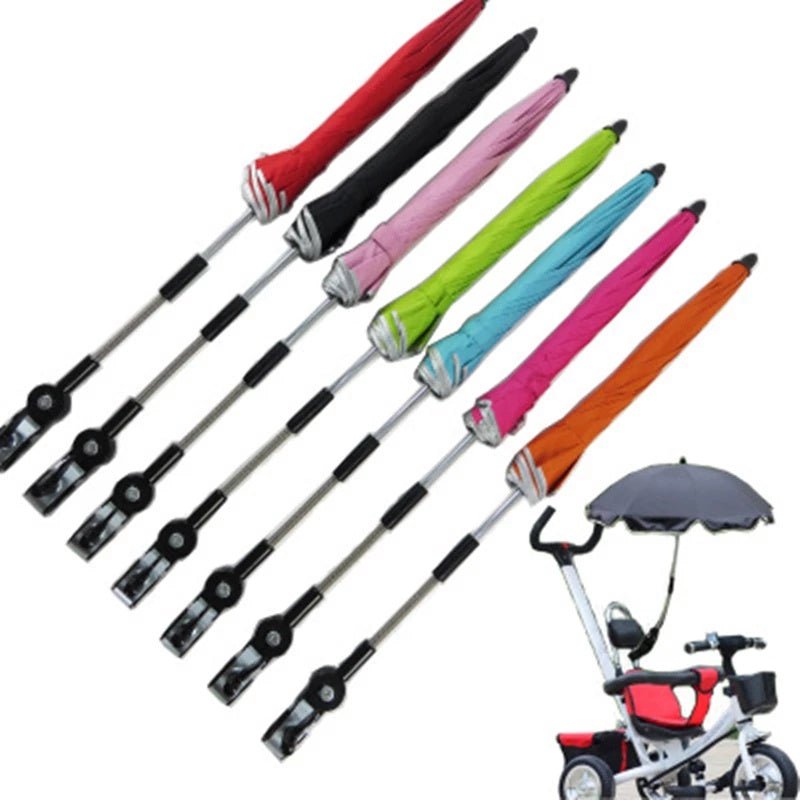 360 Degrees Pram Umbrellas Cart Accessories Adjustable Stroller Umbrella - myetyn