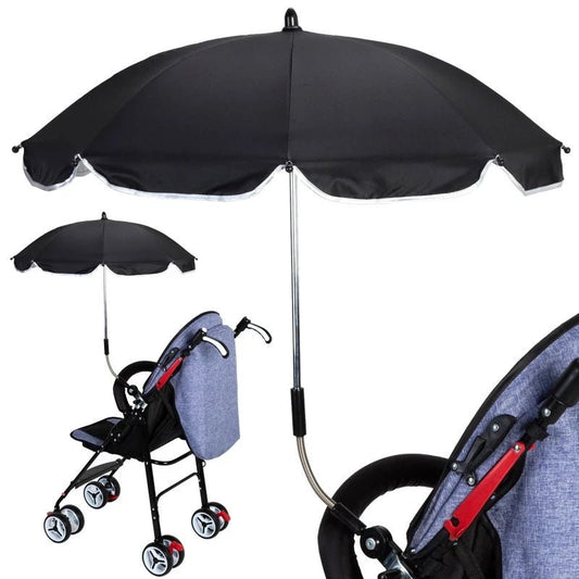 360 Degrees Pram Umbrellas Cart Accessories Adjustable Stroller Umbrella - myetyn