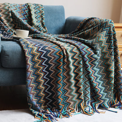 Bohemian Cross Border Knitting Sofa Blanket: Perfect for Office Naps and Air Conditioning