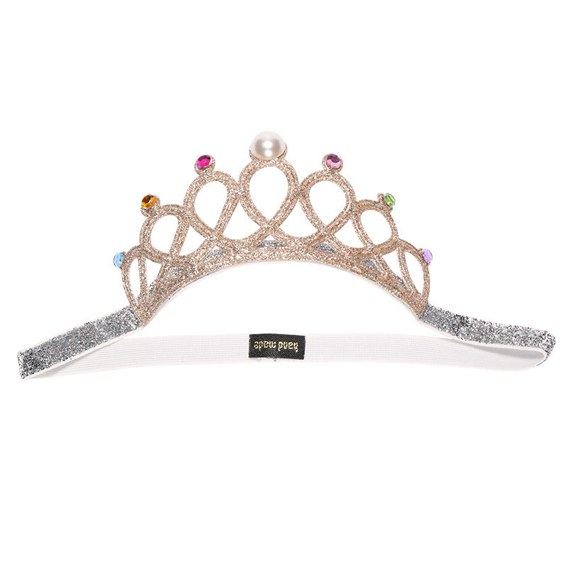 New Crown Hairband 40927 European And American Princess Hair Accessories Manufacturer Fashion Baby Glitter Rhinestone Hairband