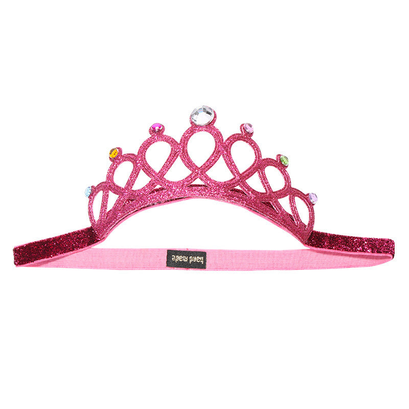 New Crown Hairband 40927 European And American Princess Hair Accessories Manufacturer Fashion Baby Glitter Rhinestone Hairband