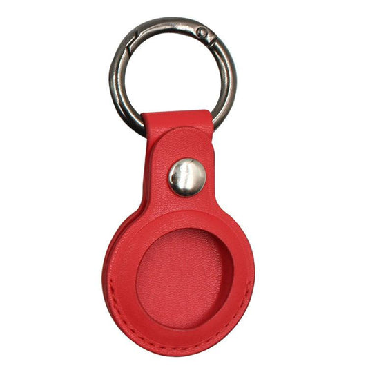 Compatible with Apple, For Airtags Leather Case Keychain Protective Sleeve