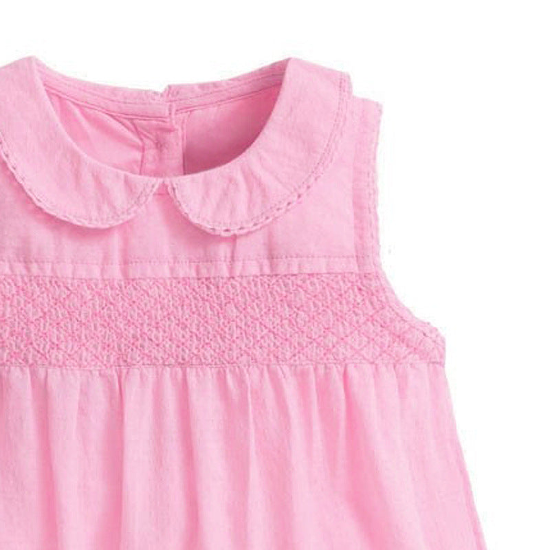 Children'S Dress European And American Children'S Summer New Style Girl Dress Cotton Short-Sleeved Children'S Dress