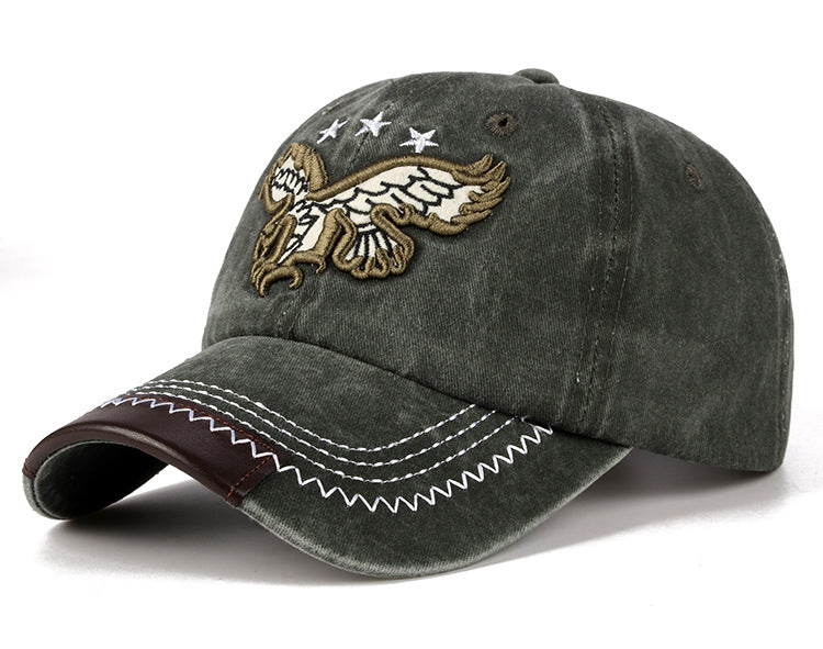 Embroidered Eagle Outdoor Sunshade Cap - myETYN