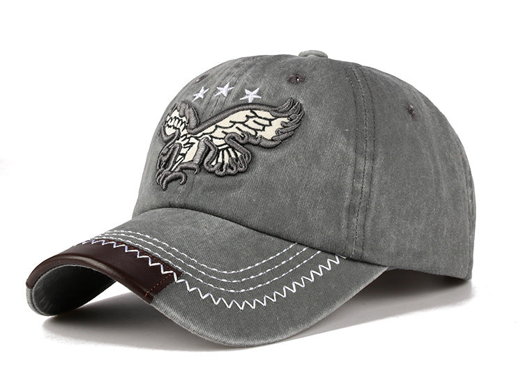 Embroidered Eagle Outdoor Sunshade Cap - myETYN