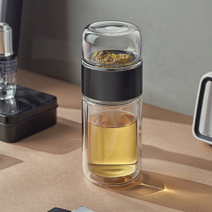 Portable Tea And Water Separation Double-Layer Glass - myETYN