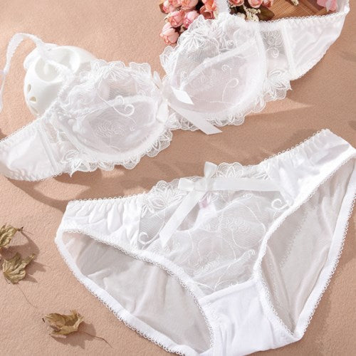 Flirting French Ultra-Thin Lingerie Bras And Panties Set For Women - myETYN