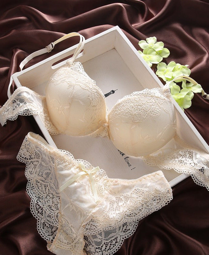 European & American Big Sexy Lace Lady Bra Set