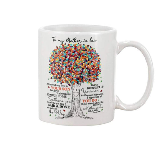 Color Tree Mother's Day Mother's Ceramic Coffee Mark Cup Water Cup New Product