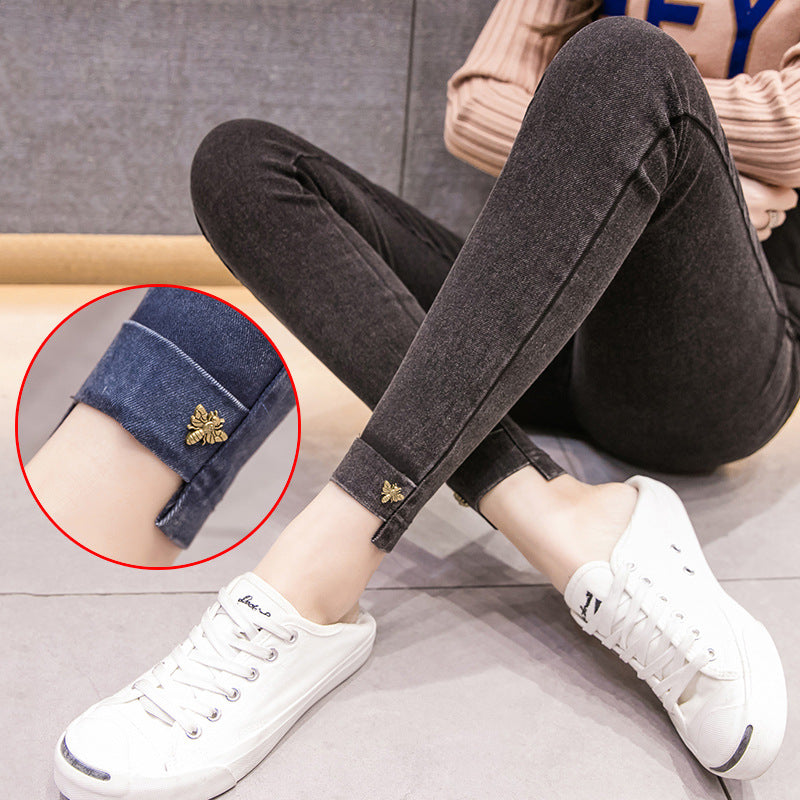 Pregnant Women'S Leggings Outer Stretch Footwear Pants Women'S Pregnant Women'S Pants Jeans Pencil Pants - myETYN