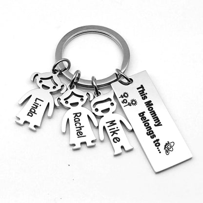 Stainless Steel Boy And Girl Keychain - myETYN