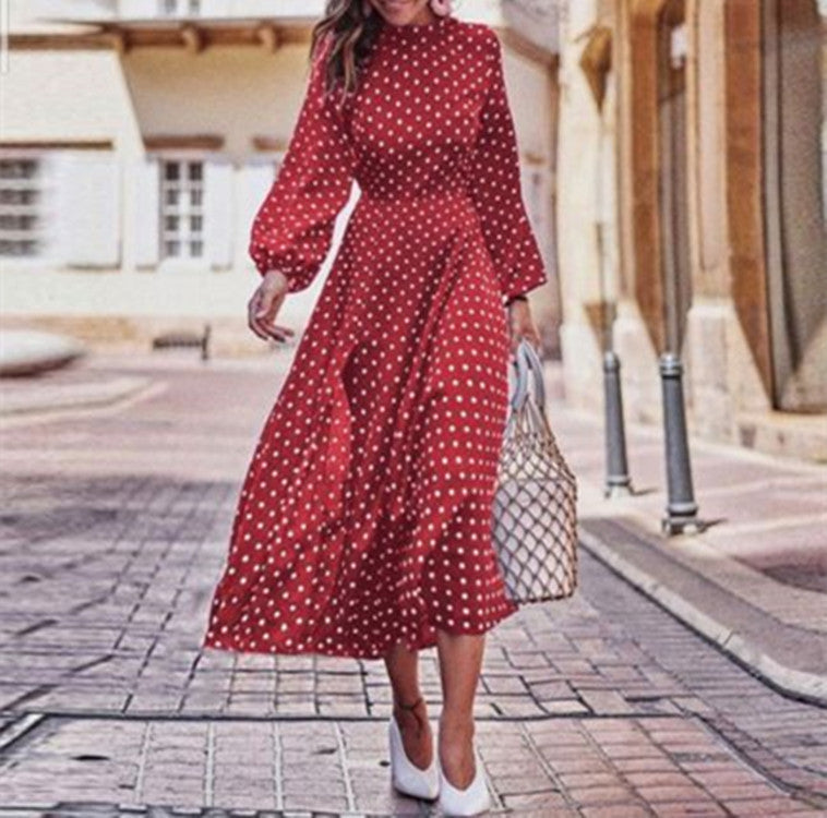 Polka dot fashion dress